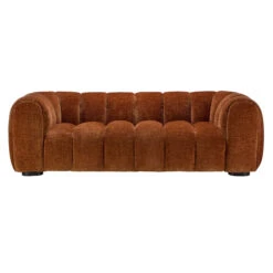 Durante Burnt Orange Boucle Fabric Sofa
