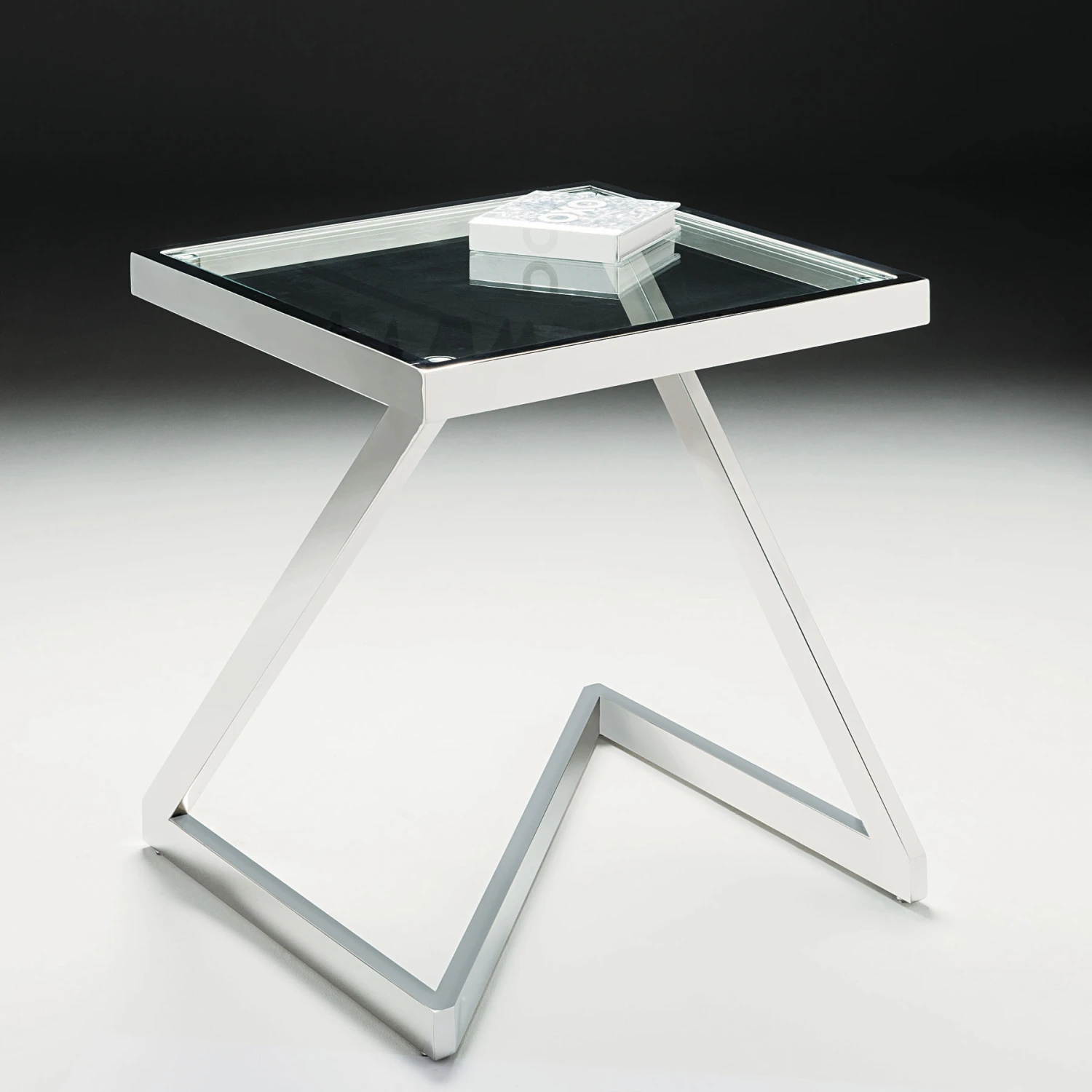 Storm Clear Glass Side Table 3 Storm Clear Glass Side Table
