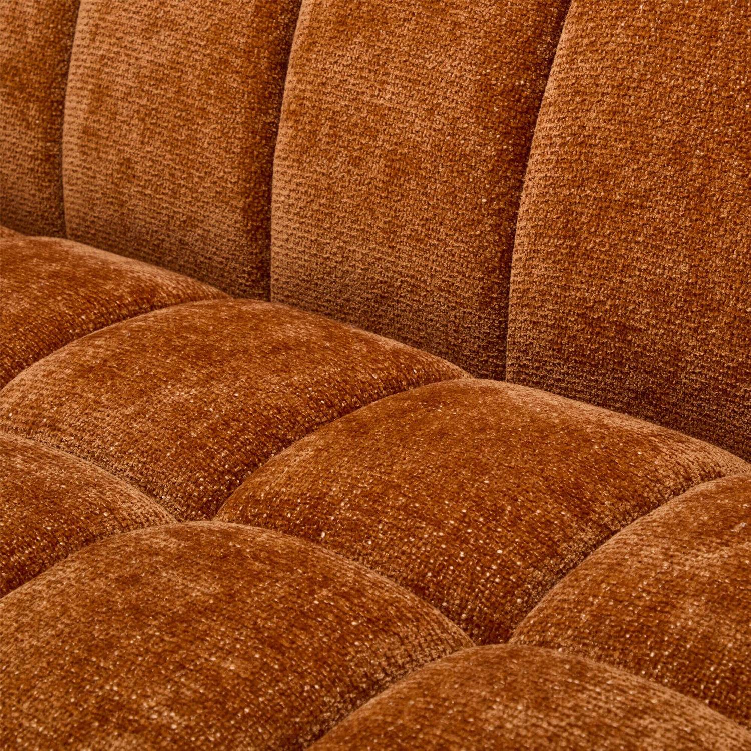 Claudia Rust Orange Fabric Loveseat 8 Claudia Rust Orange Fabric Loveseat - Image 6