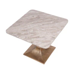 Libra Morchino Large Square White Marble Side Table -Housing Units Shop 031deed282bfee9d37ac13a850dee03d
