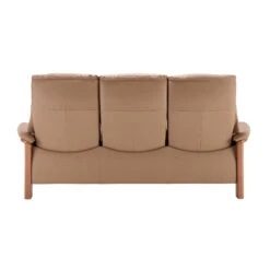 Stressless Windsor High-Back 3 Seater Recliner Sofa In Paloma Beige & Oak -Housing Units Shop 037c835341e4b81273a87f1dc801dcf0