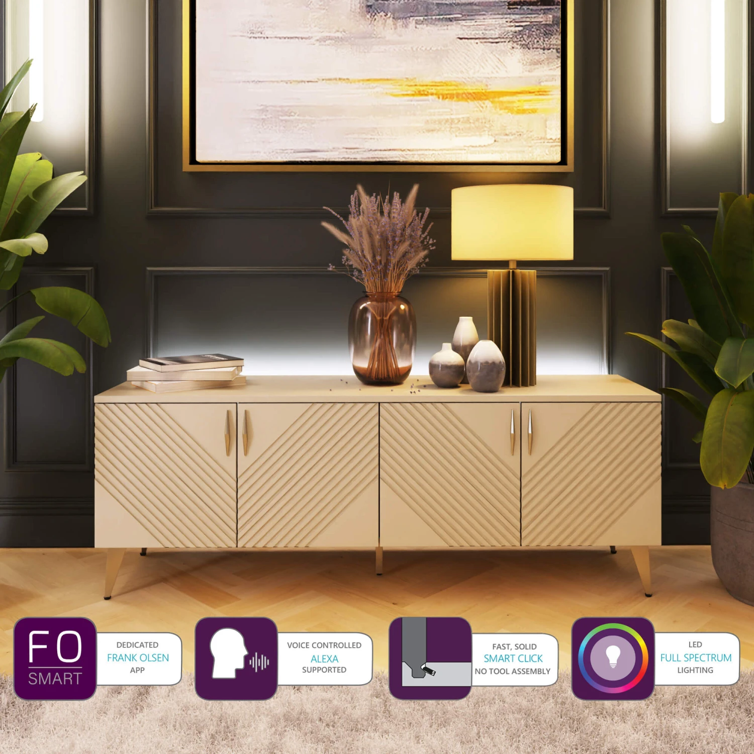 Frank Olsen Ava White TV Unit 7 Frank Olsen Ava White TV Unit - Image 5