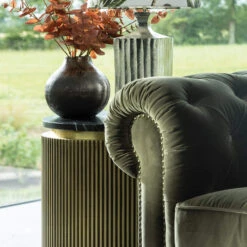 Ivette Round Gold & Black Marble End Table 17 Ivette Round Gold & Black Marble End Table -Housing Units Shop 059cb44228b21b184b09de5446454942