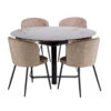 Landini Extending Round Dining Table With 4 Sandy Desert Dining Chairs 2 Landini Extending Round Dining Table With 4 Sandy Desert Dining Chairs -Housing Units Shop 0639006ffedd238b4985989967007af1