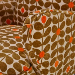 Orla Kiely Alma Sixties Stem Fawn Patterned Fabric Accent Armchair -Housing Units Shop 06ead9b139eede49663bf0ca3847b9fb
