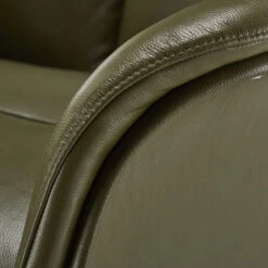 Kasava Green Semi Aniline Leather Power Recliner Chair -Housing Units Shop 070723a92c7cffe2ba5f03b9977c0664