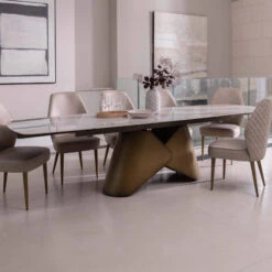 Fiora Casa Venezia Rectangular Ceramic Extending Dining Table