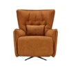 Fama Simone Dark Ochre Fabric Swivel Relax Armchair -Housing Units Shop 084a269cbb3354f48df8c0d2b57f5e26