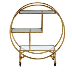 Gold 3 Tier Trolley -Housing Units Shop 089d50284919b4099a6daa6bcfabc6a5