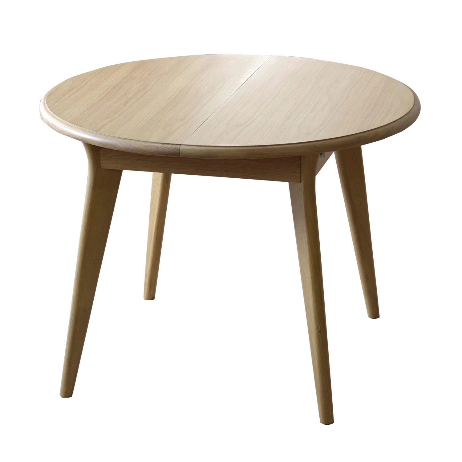 Stockholm Light Oak 105cm Compact Round Extending Dining Table 3 Stockholm Light Oak 105cm Compact Round Extending Dining Table
