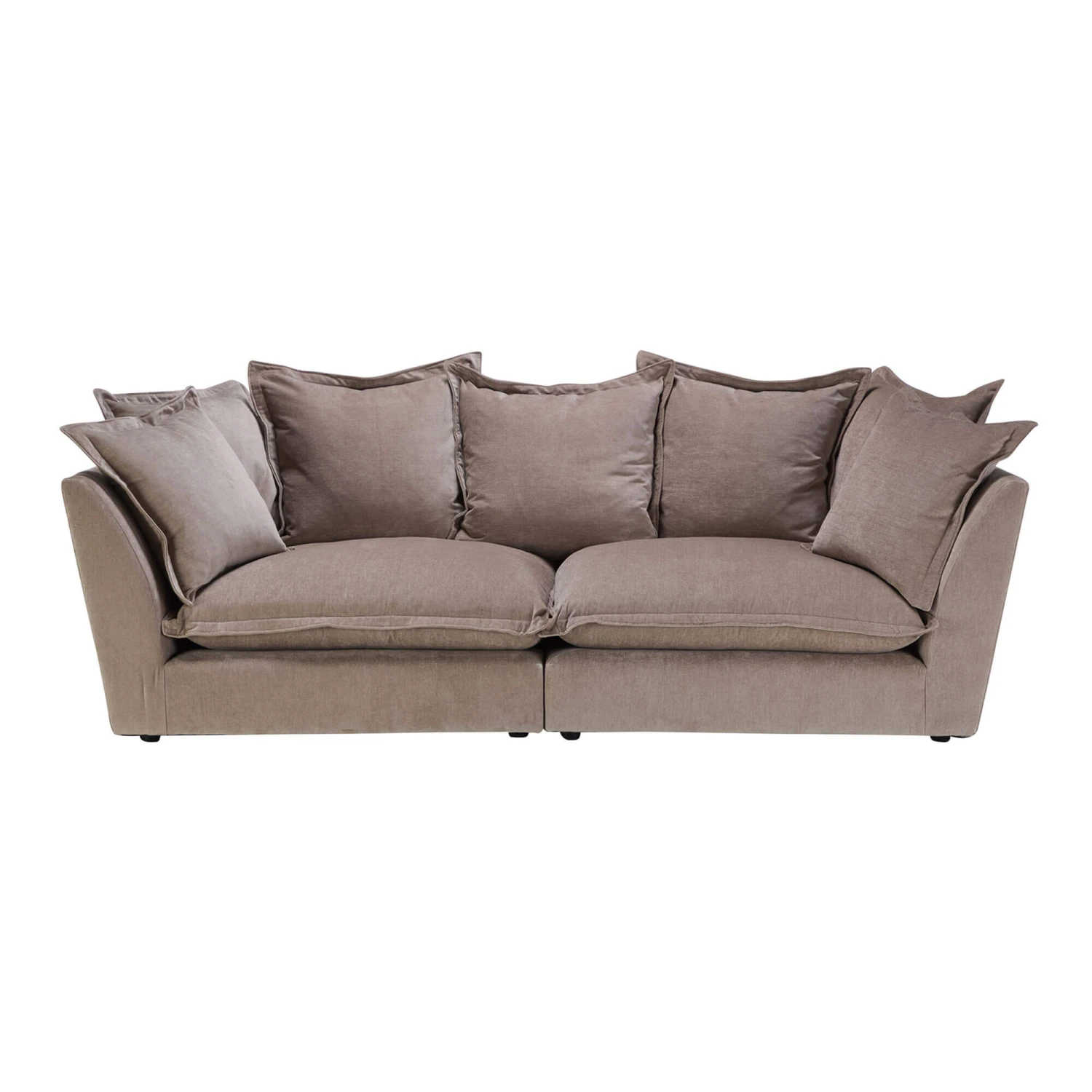 Nomad Dusk Latte Brown Fabric Large Split Pillow Back Sofa 3 Nomad Dusk Latte Brown Fabric Large Split Pillow Back Sofa