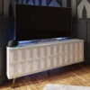 Frank Olsen Elevate White LED And Intelligent Eye Corner TV Unit
