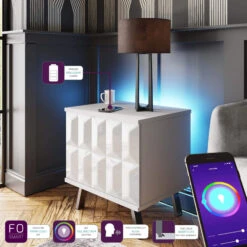 Frank Olsen Elevate White LED & Wireless Charging Lamp Table -Housing Units Shop 0a601149e1aed81f8a35bb796e9404ab
