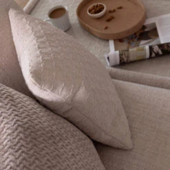 Naxos Large Tyne Natural Fabric Open End Right Arm Corner Group With Rectangular Table -Housing Units Shop 0aa780863b13df481d86ddd19d3f11dd