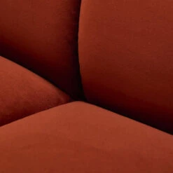 Glass House Thorne Rust Orange Fabric 3 Seater Sofa -Housing Units Shop 0b78aa491a303fbb336ce2a98b6a77b0