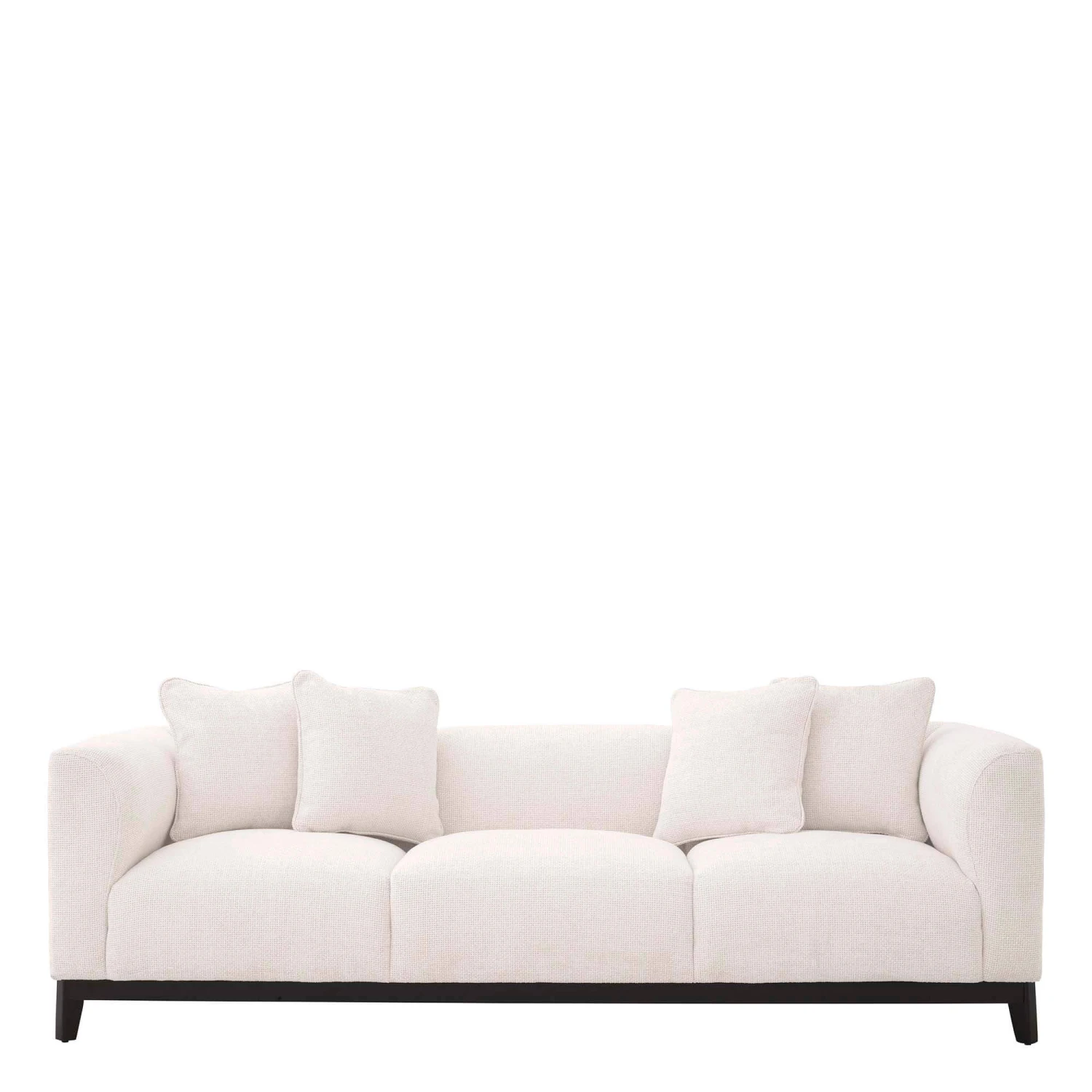 Eichholtz Corso 3 Seater Sofa In Lyssa Off-White Fabric 4 Eichholtz Corso 3 Seater Sofa In Lyssa Off-White Fabric - Image 2