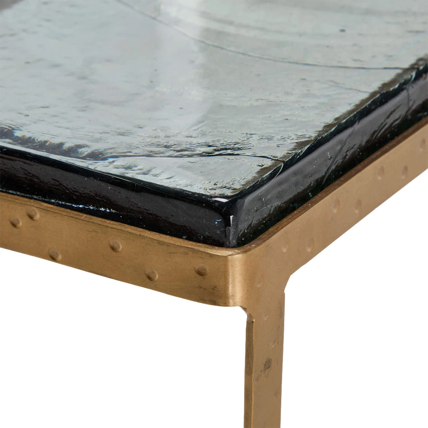 Nador Antique Brass And Glass Console Table 7 Nador Antique Brass And Glass Console Table - Image 5