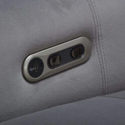 Frascati Misty Grey Fabric Power Recliner Loveseat -Housing Units Shop 0d469616f017a3bb69cee0e6ae894104