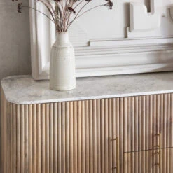 Rochelle Mango Wood & Marble Wide Sideboard 22 Rochelle Mango Wood & Marble Wide Sideboard -Housing Units Shop 0ea309f464d38eb1be555acc85743951