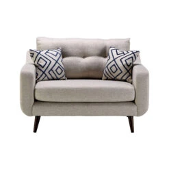 Ariana Natural Boucle Fabric Snuggler Sofa