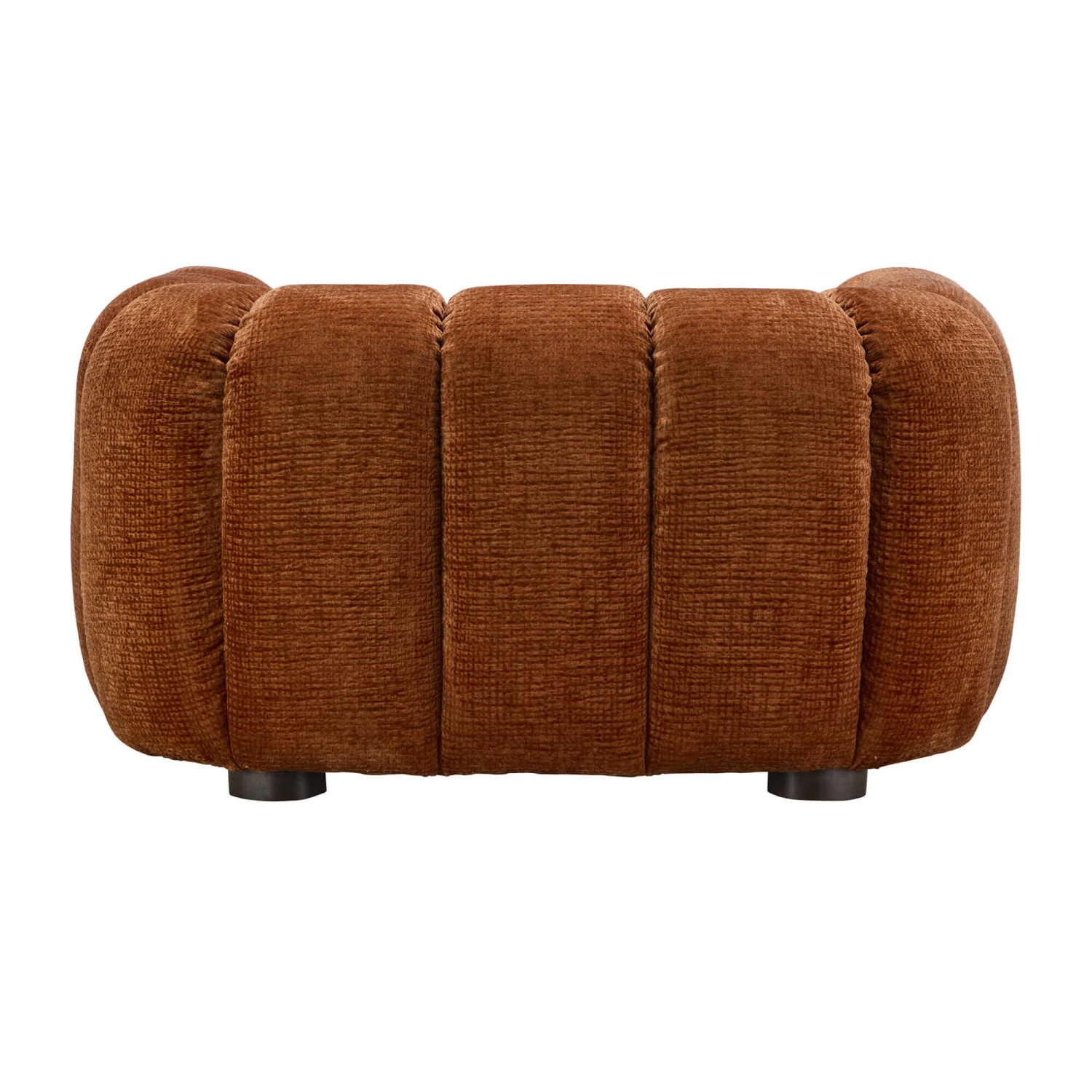 Durante Burnt Orange Boucle Fabric Lounge Chair 6 Durante Burnt Orange Boucle Fabric Lounge Chair - Image 4