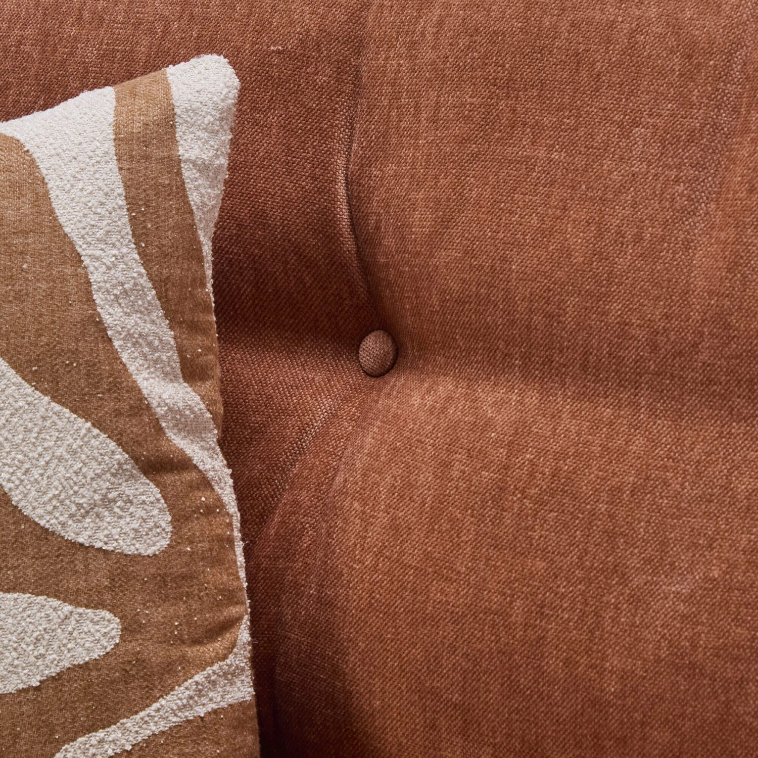 Miranda Dusky Apricot Fabric Cuddler Sofa 7 Miranda Dusky Apricot Fabric Cuddler Sofa - Image 5