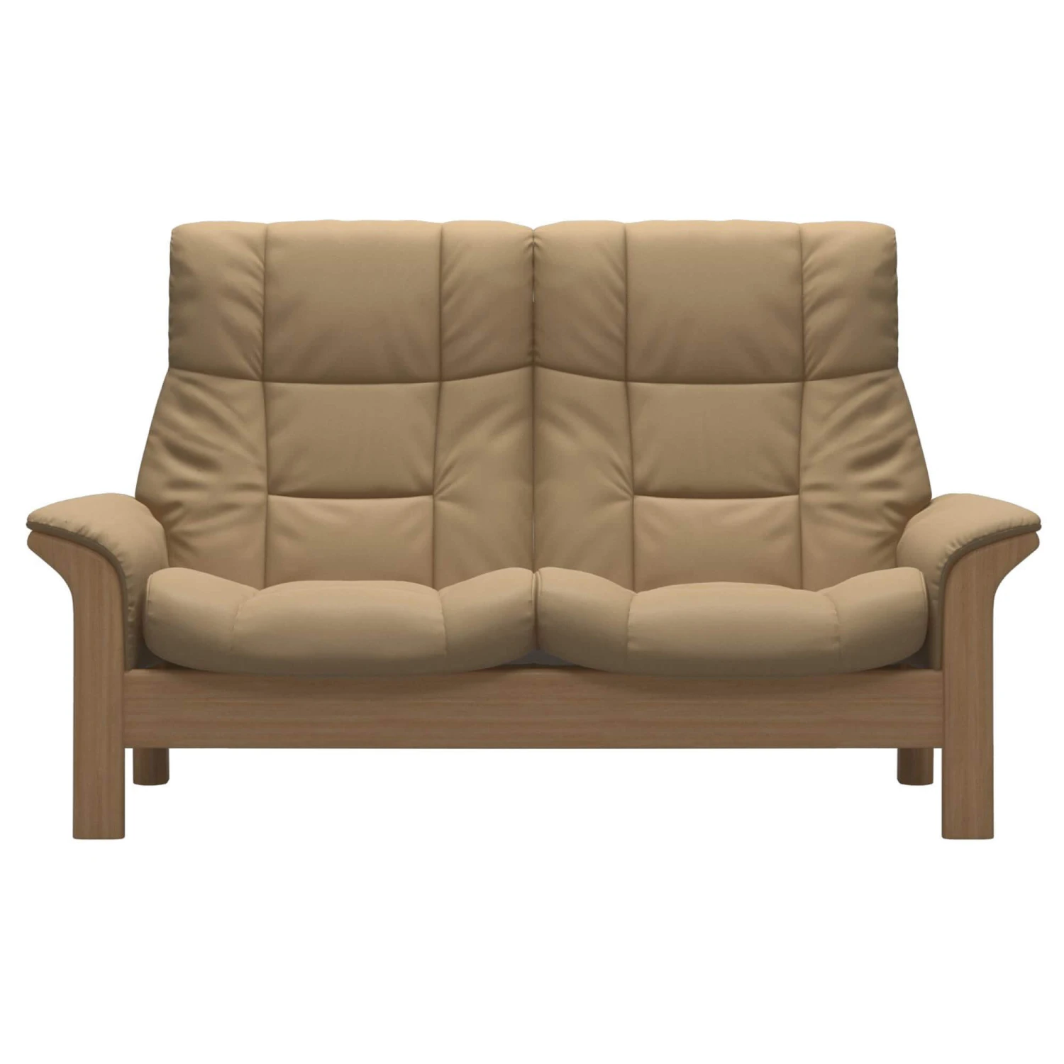 Stressless Buckingham 2 Seater Recliner Sofa In Paloma Sand & Oak – Quickship 3 Stressless Buckingham 2 Seater Recliner Sofa In Paloma Sand & Oak – Quickship