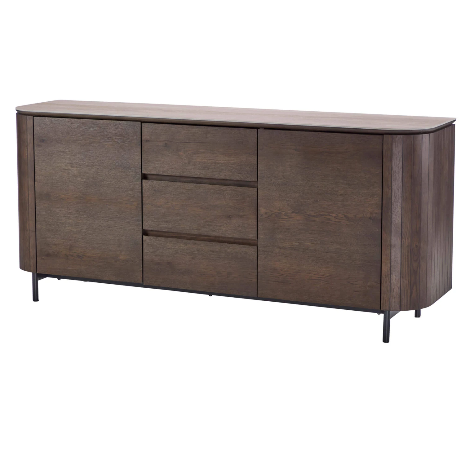 Belfort 180cm Brown Faux Travertine Sideboard 3 Belfort 180cm Brown Faux Travertine Sideboard