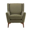 Harrison Olive Green Geometric Patterned Fabric Accent Chair 2 Harrison Olive Green Geometric Patterned Fabric Accent Chair -Housing Units Shop 12154873c0eb415c7cbe49b333626ad9