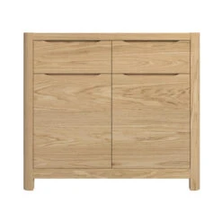 Stockholm Light Oak Compact 2 Door 2 Drawer Sideboard -Housing Units Shop 1339b828a9857fa9172ad0bb26ed70b8