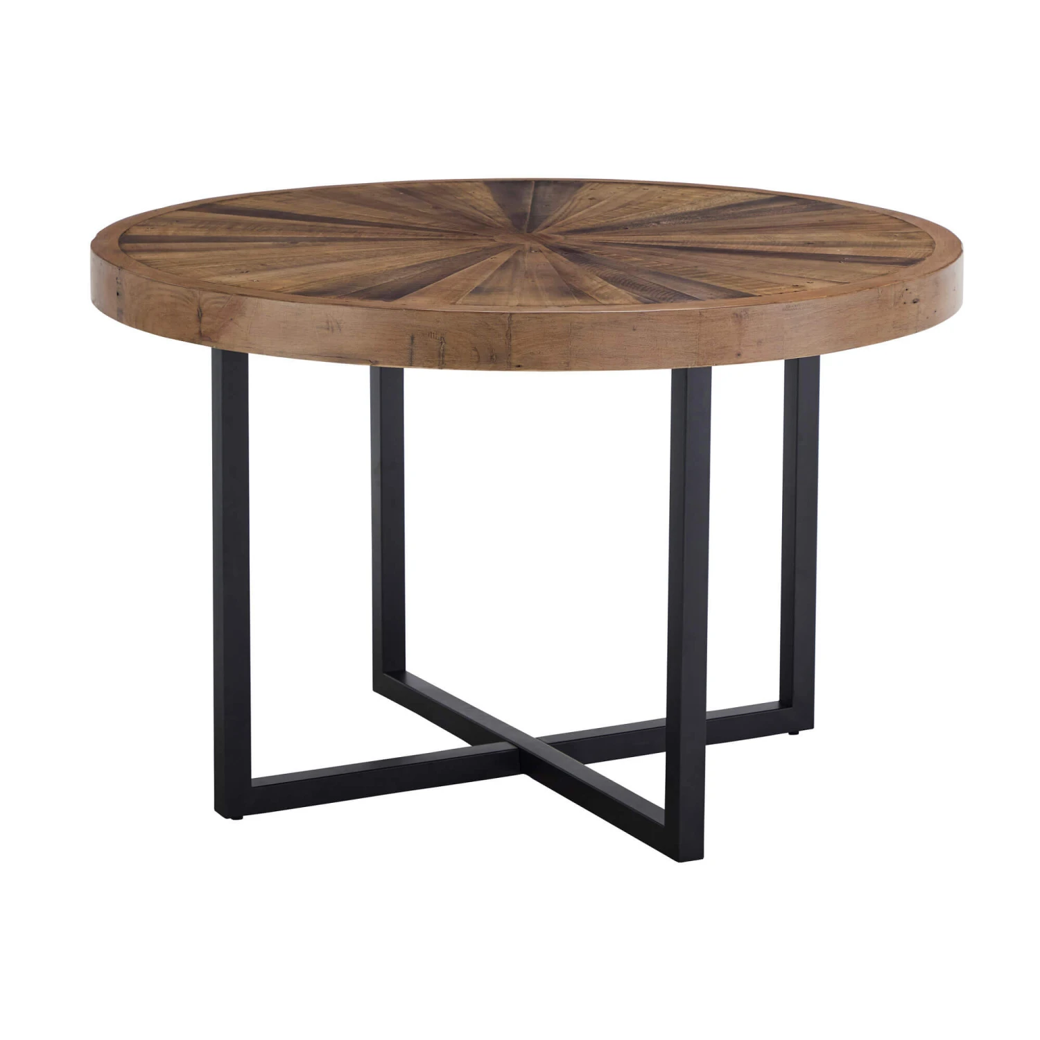 Malmo Reclaimed Timber 120cm Round Starburst Dining Table 3 Malmo Reclaimed Timber 120cm Round Starburst Dining Table