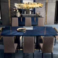 Celeste High Gloss Cobalt Blue 196cm Extending Dining Table -Housing Units Shop 13f9f639dbfd4e8a66dcd726f344c38f