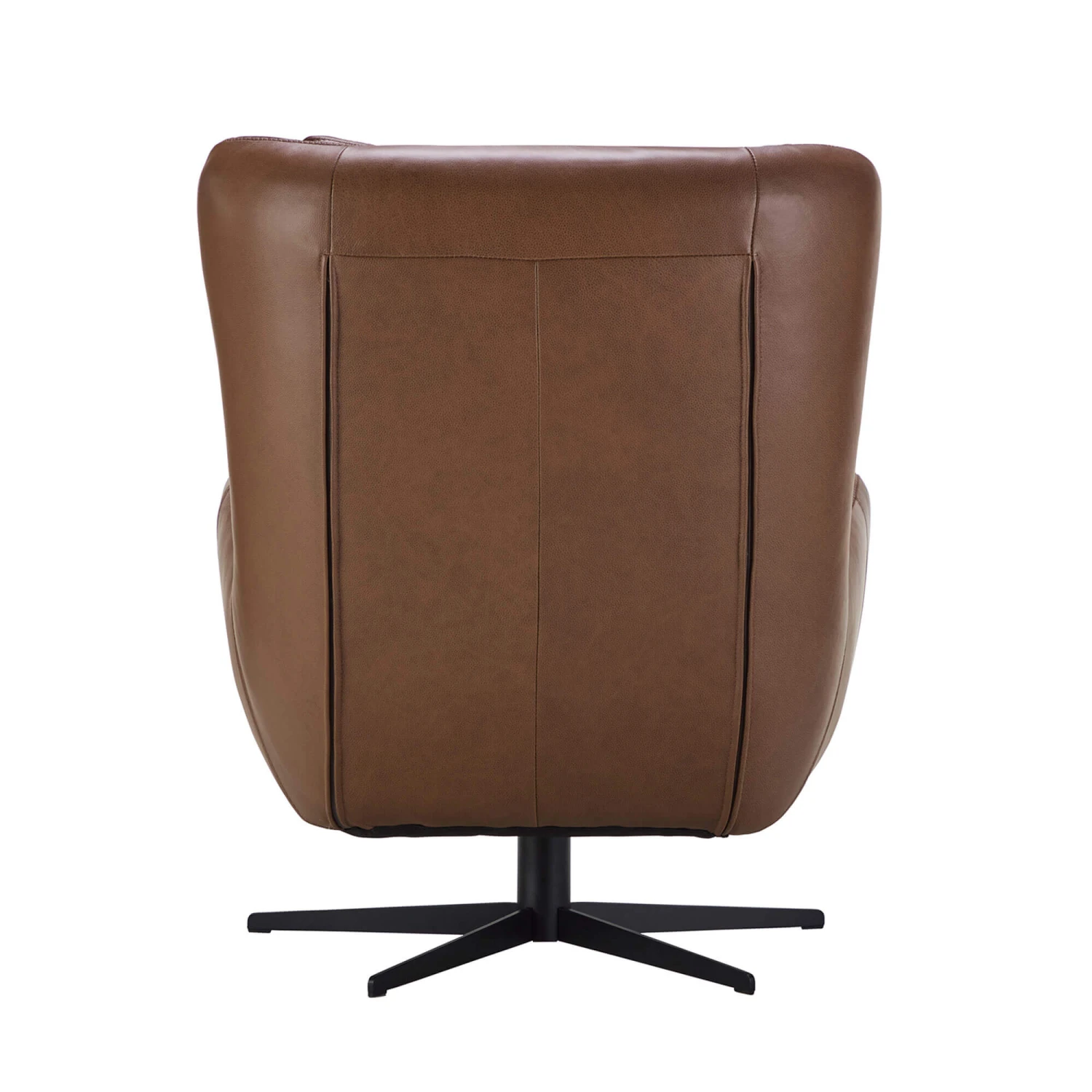 Emilio Tan Brown Leather Swivel Chair 6 Emilio Tan Brown Leather Swivel Chair - Image 4