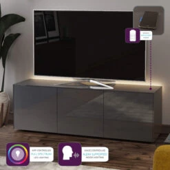 Frank Olsen Intelligent 150cm Grey Gloss TV Unit -Housing Units Shop 16b4b931b3b97b24c4b2f4c827225c99 1