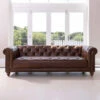Wentworth Kodak Clove Brown Leather Maxi Sofa -Housing Units Shop 175fdc2caeb22e41261920c92891efa4
