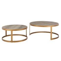 Stellar Set Of 2 Grey Shagreen Coffee Tables -Housing Units Shop 1817d0c859a3a24f7d239ca31be9013e