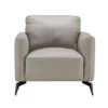 Lariano Light Grey Leather Armchair -Housing Units Shop 18657ecb7dbad7a1185991c5cc4b9191