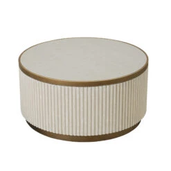 Serenity White And Copper Reeded Set Of 2 Coffee Tables -Housing Units Shop 18c10b85a3150af22c0afba845842625