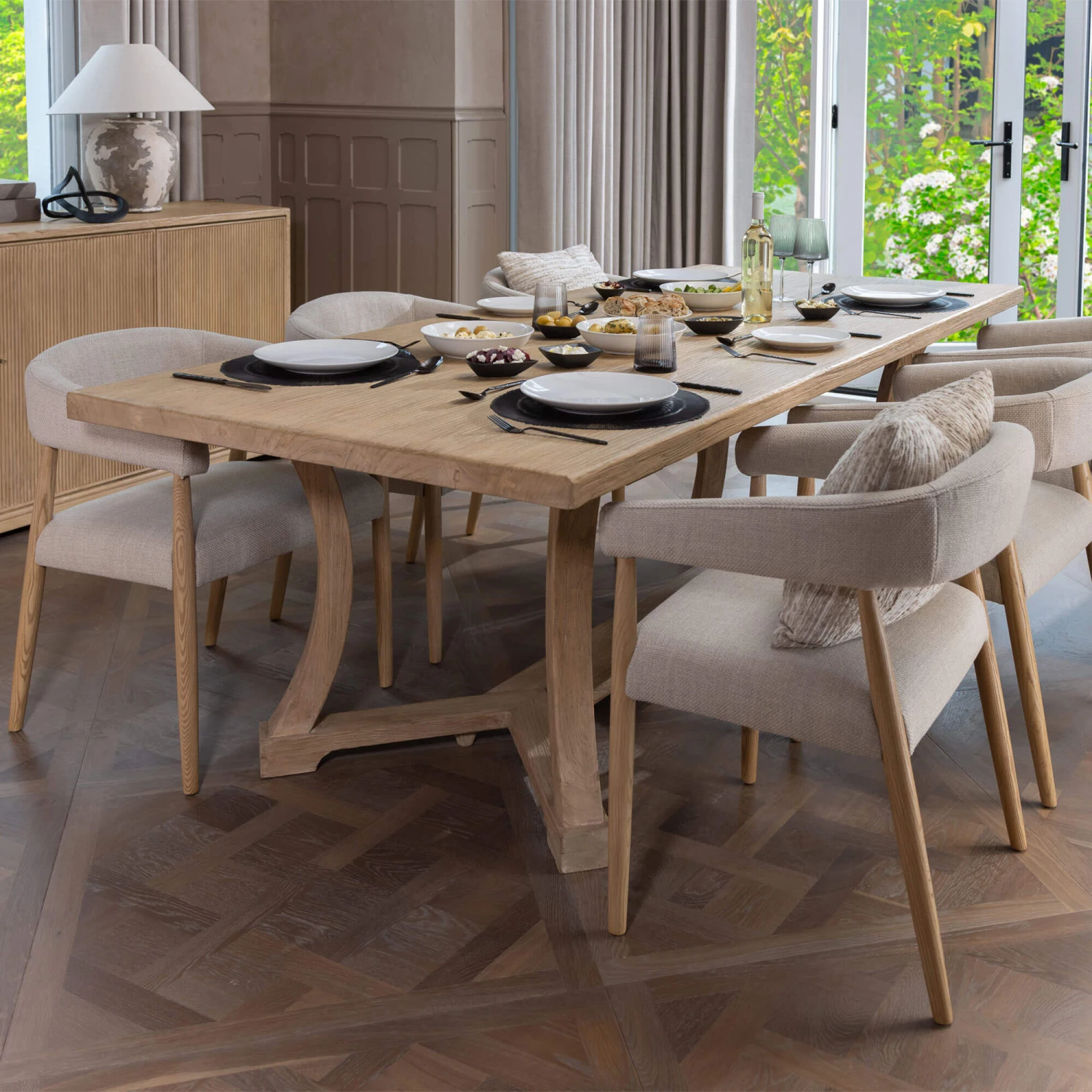 Linea 240cm Elm Wood Dining Table 12 Linea 240cm Elm Wood Dining Table - Image 10