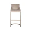 Bamaya Beige Velvet Bar Stool -Housing Units Shop 1a6b75d146607a8854c511a306c321c9