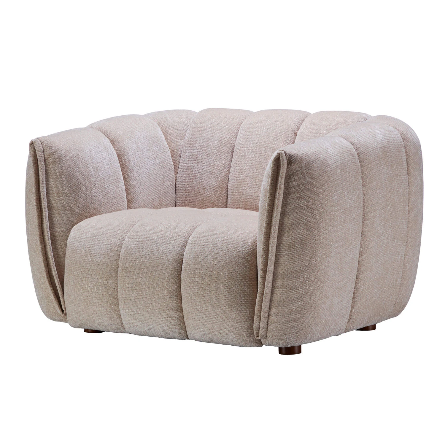 Claudia Cream Fabric Armchair 5 Claudia Cream Fabric Armchair - Image 3