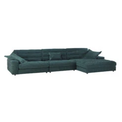 Solace Green Ribbed Fabric Corner Sofa -Housing Units Shop 1c4515ad91556fb2356384c1f47fb32f