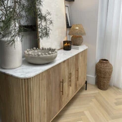 Rochelle Mango Wood & Marble Wide Sideboard 24 Rochelle Mango Wood & Marble Wide Sideboard -Housing Units Shop 1c52ed5feacb74aa09c2281d95786201