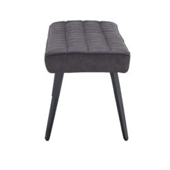 Moretti Grey Faux Leather Straight Dining Bench -Housing Units Shop 1d80d7a228099fa257c186938f985542