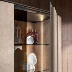 Santori Rounded 2 Door Tall Cream Display Cabinet -Housing Units Shop 1ddc17b8f6d45ffe2cb43ab0ac45efd5