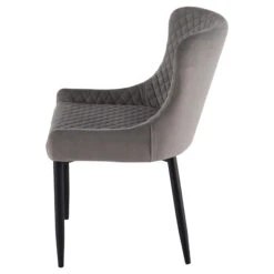 Rossini Extending Dining Table And 6 Toby Light Grey Velvet Dining Chairs -Housing Units Shop 1e900201992ec93a390383dccbfbafce