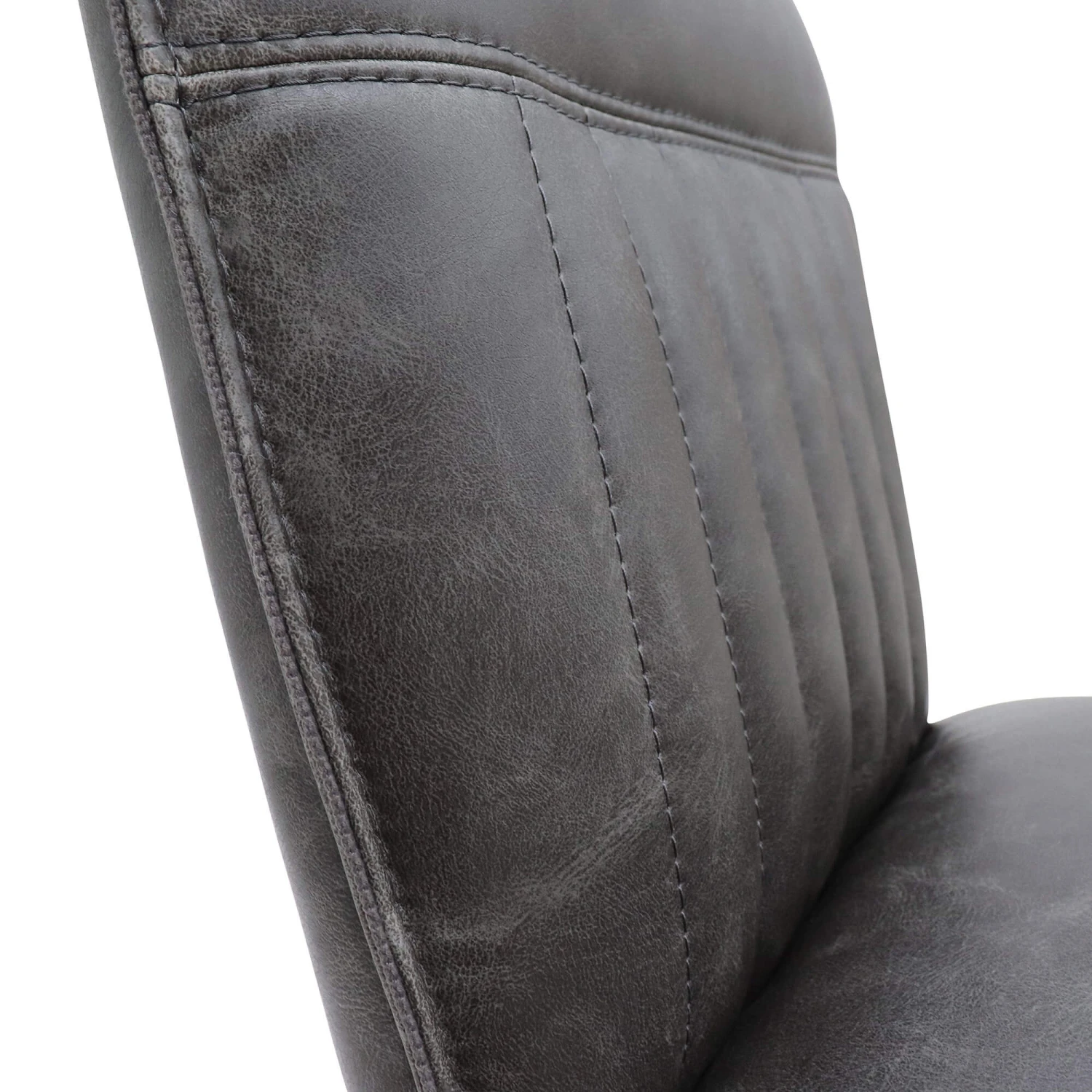 Clarence Grey Faux Leather Counter Bar Chair 8 Clarence Grey Faux Leather Counter Bar Chair - Image 7