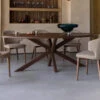 Hogarth Brown Oval Ash Wood Dining Table