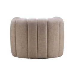 Durante Glam Natural Boucle Fabric Midi Swivel Armchair -Housing Units Shop 204daf08cc6704bfcfcafc77b9118788