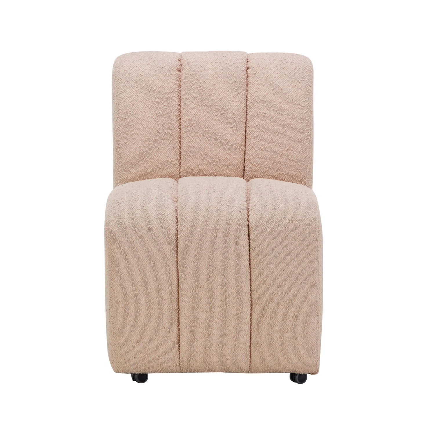 Albana 120cm Round Travertine Effect Dining Table & 4 Comfort Mink Dining Chairs 9 Albana 120cm Round Travertine Effect Dining Table & 4 Comfort Mink Dining Chairs - Image 7